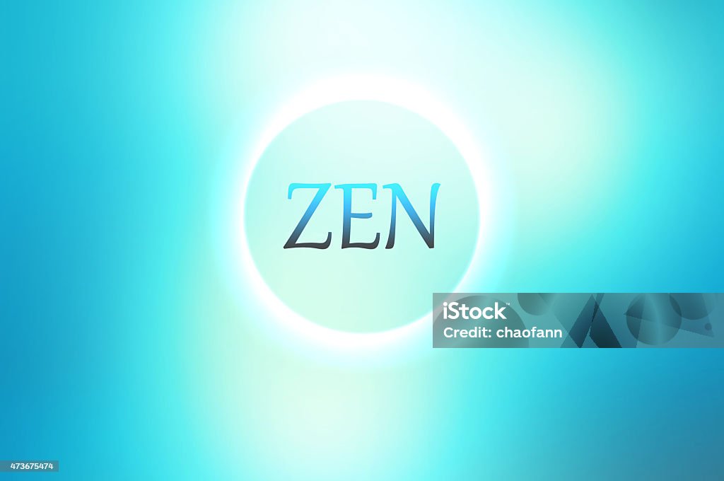 Zen - Meditation - Blue Pastel Suggested use: 2015 Stock Photo