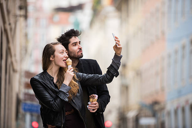 istock Young couple enjoying a European Vacation 473681882