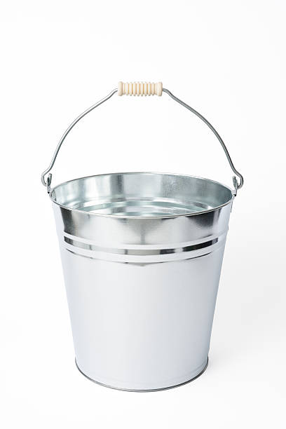 istock Isolated shot of tin bucket on white background 473682544