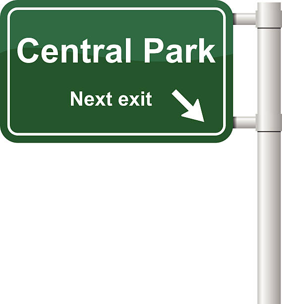 180+ Exit Sign New York State Directional Sign Road Sign Stock