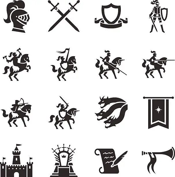 Vector illustration of Stock Vector Illustration: The Middle Ages