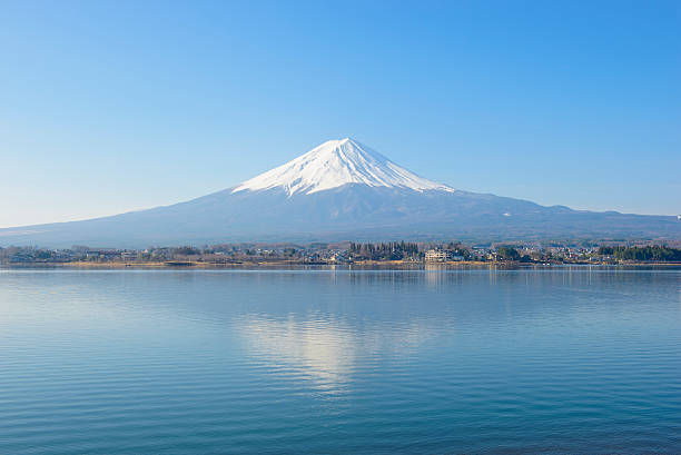 istock Mount Fuji reflected in Lake Kawaguchi 473684506