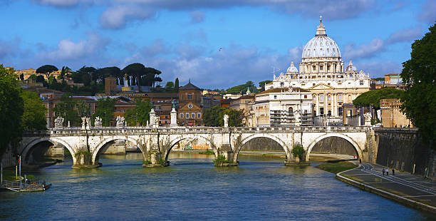 istock St.Peter and Ponte Sant'Angelo in Rome 473694992