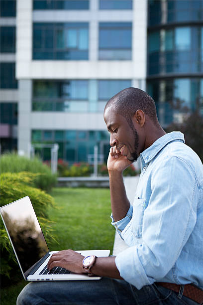 istock African businessman outside office building 473699298