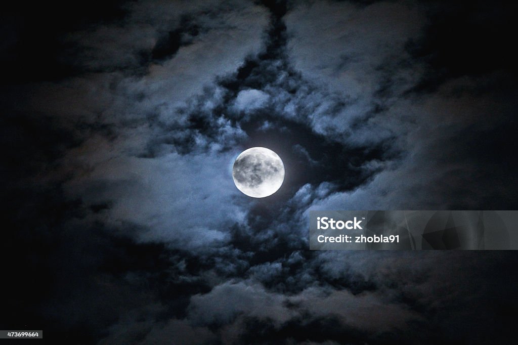 Moon Full Moon 2015 Stock Photo