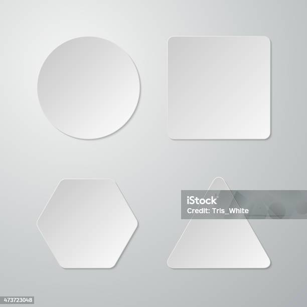 Vector Figure Paper Vector Illustration Set Of Paper Figures Stock Illustration - Download ...