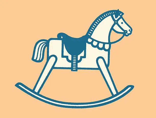Vector illustration of Rocking Horse