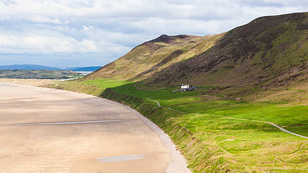 Rhossili View from Rhossili coast rhossili bay stock pictures, royalty-free photos & images