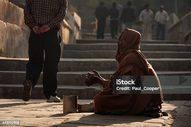 Beggar At The Pashupatinath Temple Kathmandu Nepal Stock Photo - Download Image Now