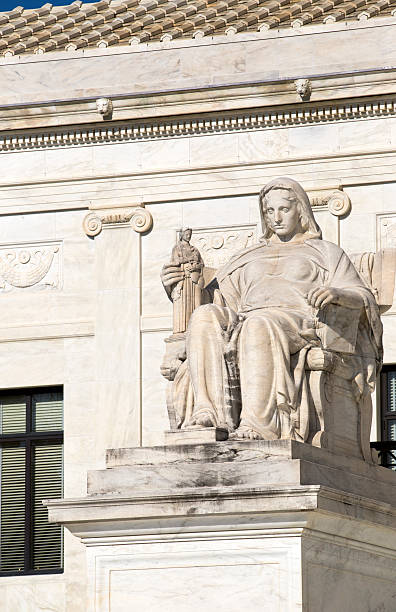 istock Statue at Supreme Court Washington. 473728538