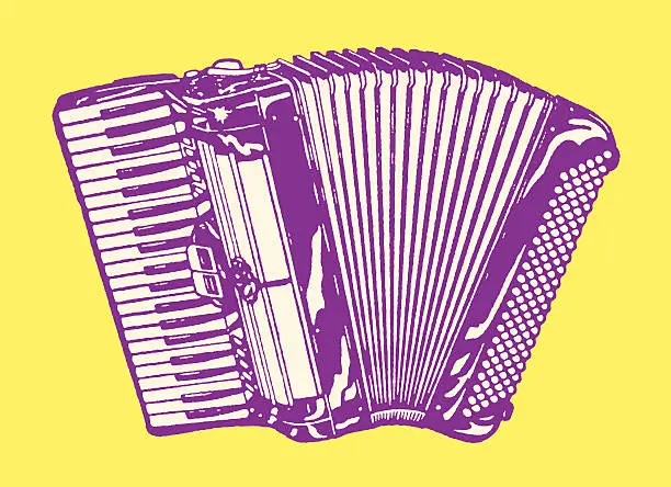 Vector illustration of Accordion