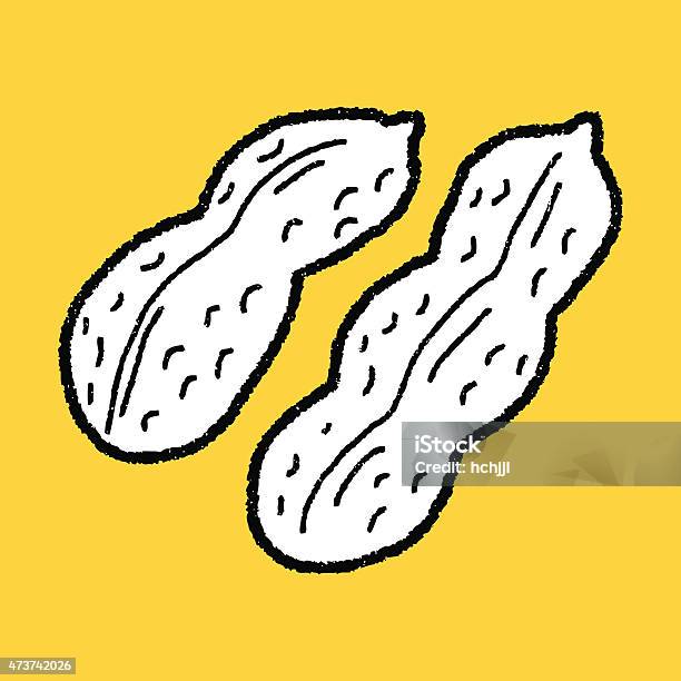 Peanut Doodle Stock Illustration - Download Image Now - 2015, Backgrounds, Computer Graphic
