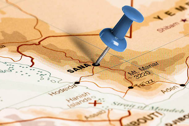 istock Location Sana. Blue pin on the map. 473744930