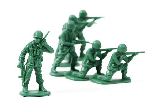 Collection of traditional toy soldiers