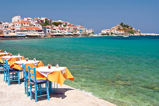 istock Scene in Kokkari on Samos, Greece 473746970