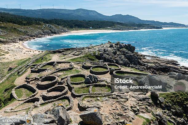Castro De Baroña And Atlantic Ocean In Galicia Stock Photo - Download Image Now - Castro - Chiloé Island, Galicia, Celtic Style