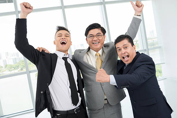 istock Excited businessmen 473749756