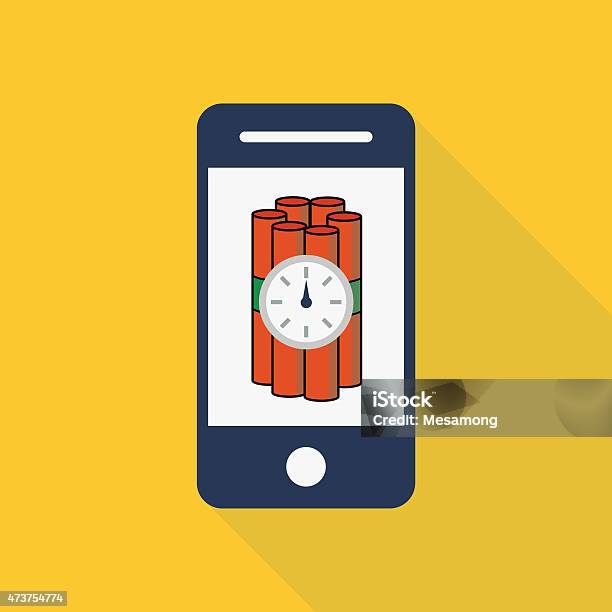 Bomb Mobile Bomb Mobile Stock Illustration - Download Image Now - 2015, Exploding ...