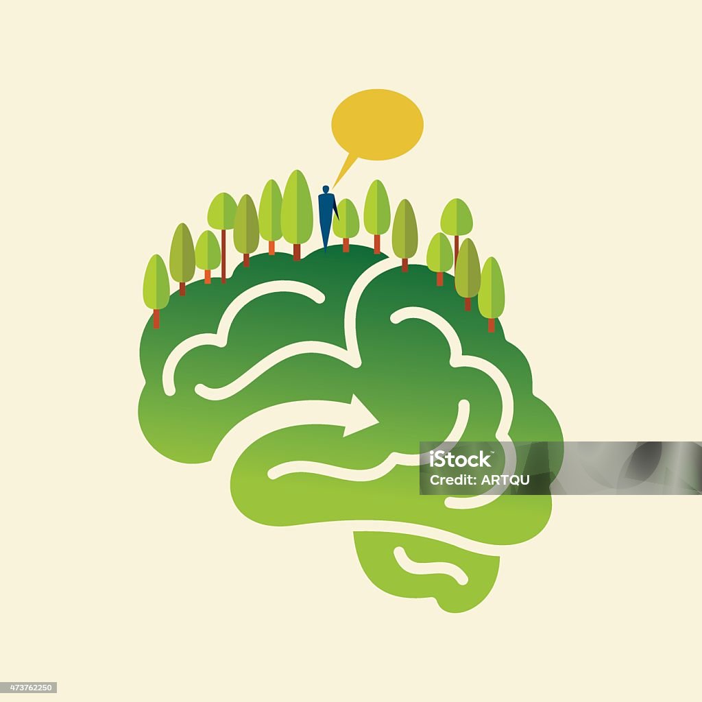 Environment Brain Development Environmental Brain Green Idea Stock Illustration - Download Image Now ...