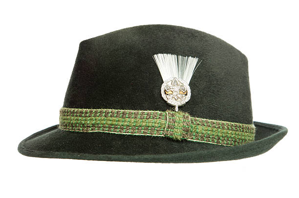 istock Green Tyrolean Ocktoberfest Bavarian hat 473765666
