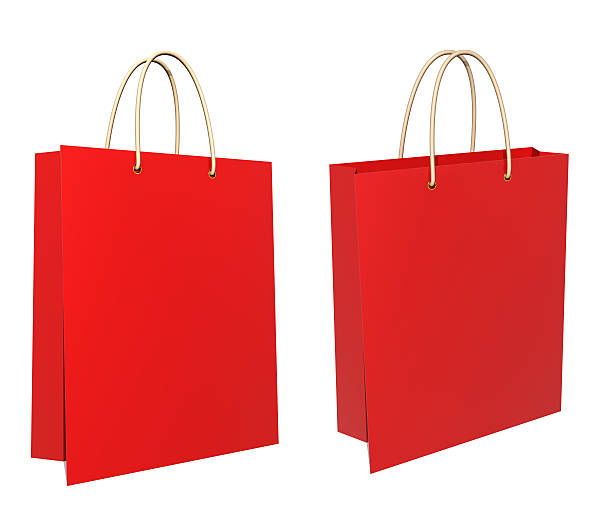 istock Red shopping bags 473765720