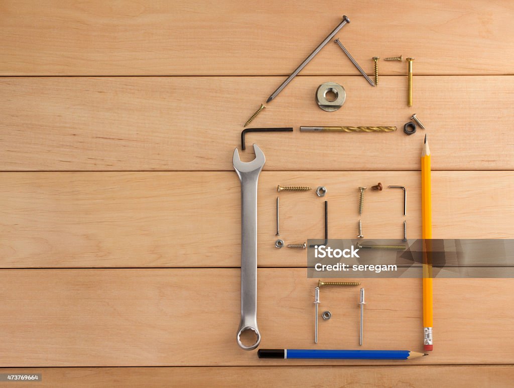 engineering concept on wood engineering concept on wooden background 2015 Stock Photo