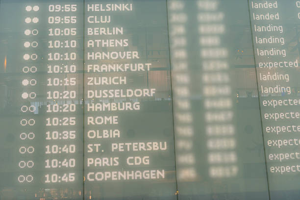 istock Airport arrivel board 473772286