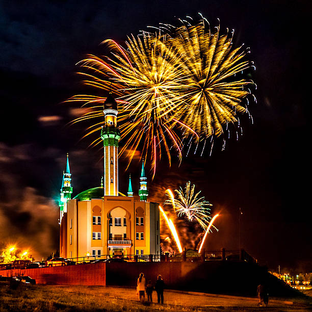 istock Fireworks in the city 473772446