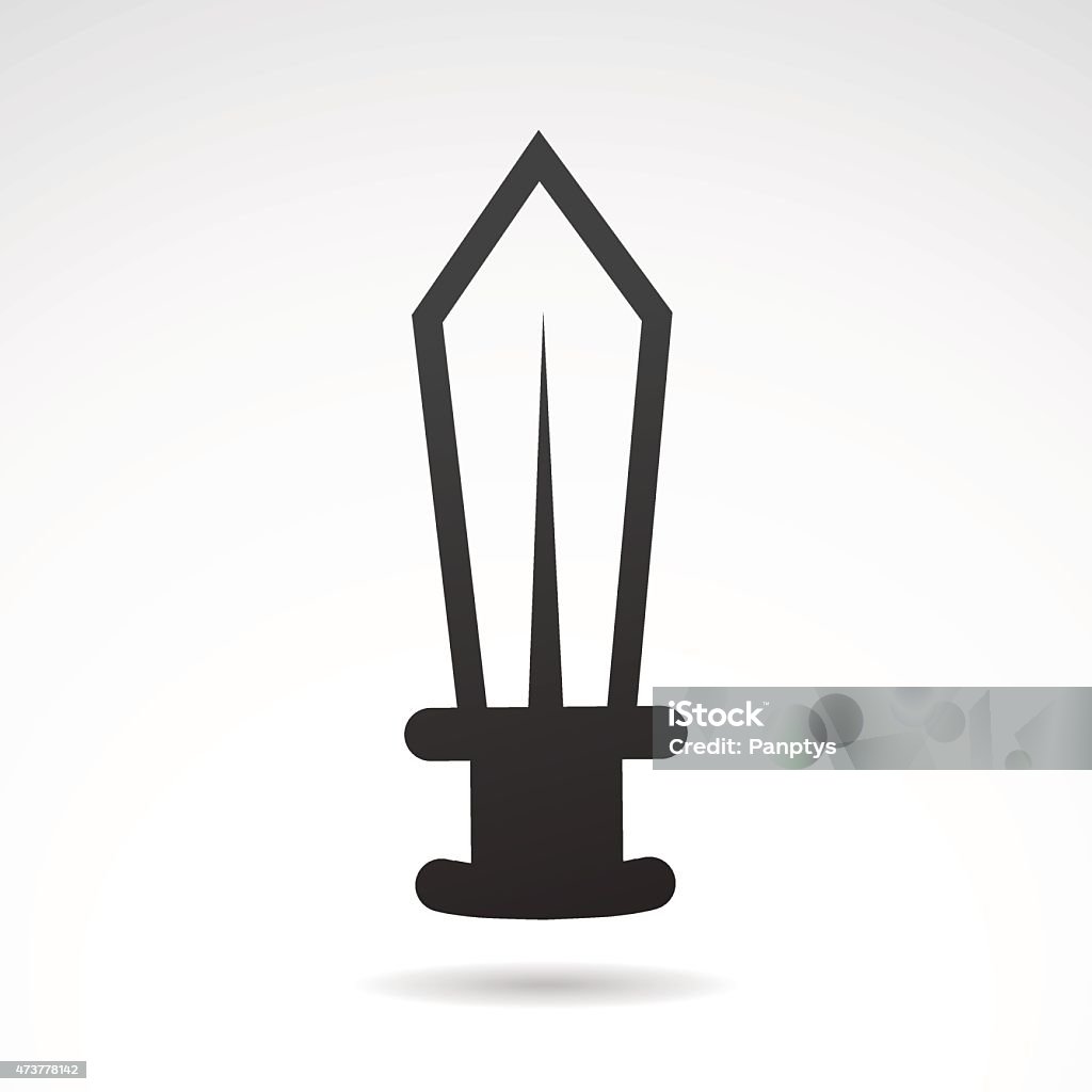 Sword icon. Vector art. 2015 stock vector