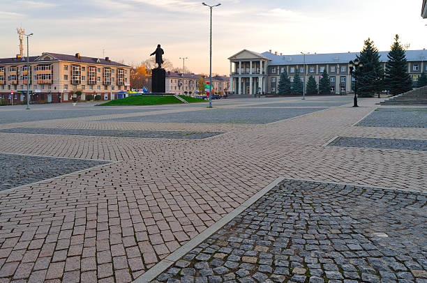 istock Lenin Square in Almetyevsk Tatarstan Russia 473778154