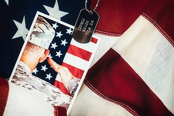 istock Memorial Day. Veterans Day. Military Memorial. We will never forget. 473789116