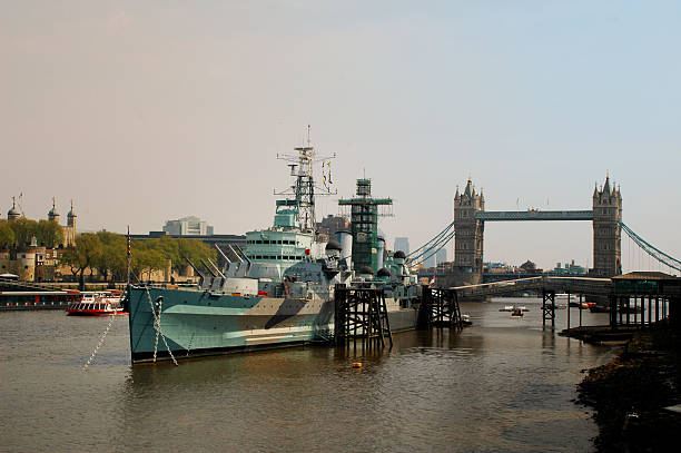 istock London skyline. London bridge. HMS Belfast museum. 473794938