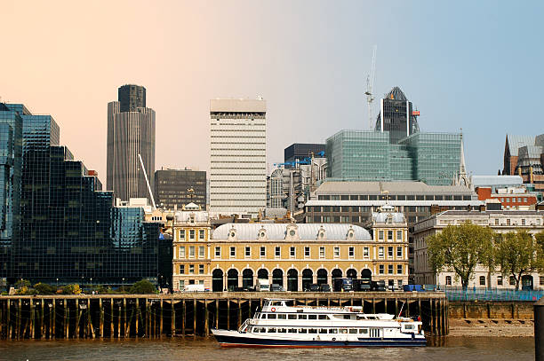 London Skyline. River Thames. Sunny day.