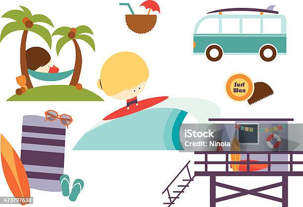 Surfer Girl Stock Illustration - Download Image Now - Mini Van, Van - Vehicle, Surfboard