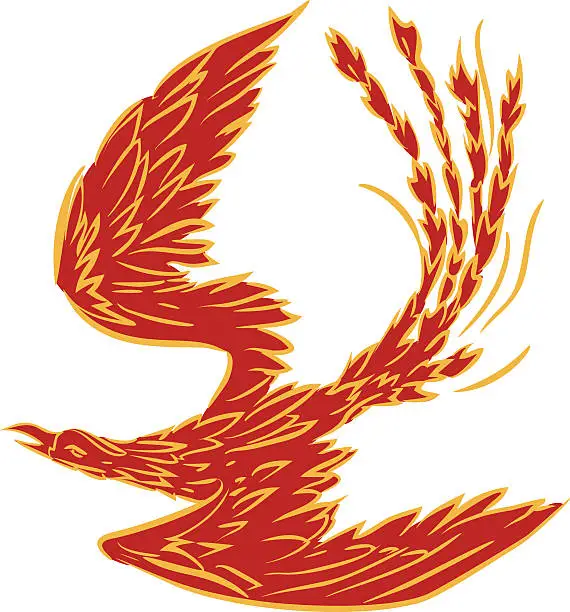 Vector illustration of Phoenix