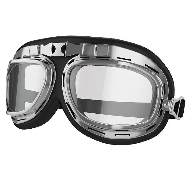 istock Vintage aviation bike goggles 473800900