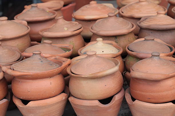 istock Earthenware brown for sale in Asia 473803920