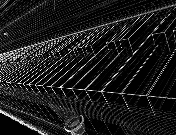 istock Antique grand Piano with path 473806952
