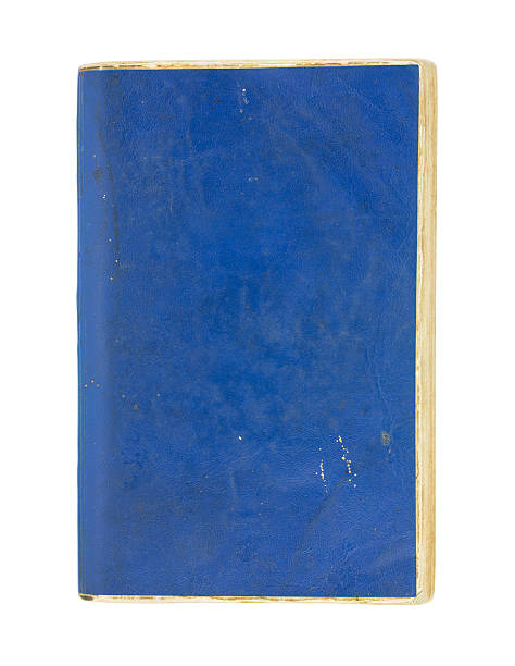 istock Old blue book cover isolated on white background 473807212