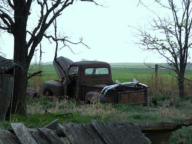 istock Rusty old Ford Pickup truck 473807234