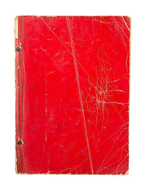 istock Old red book cover isolated on white background 473809670