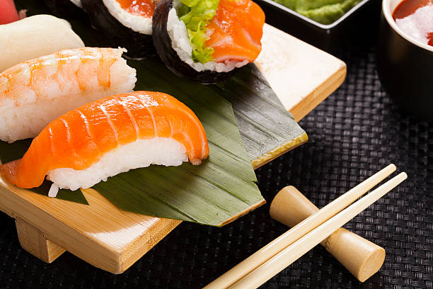 istock The composition of nigiri sushi 473822950