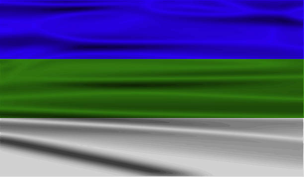 Flag of Komi with old texture.