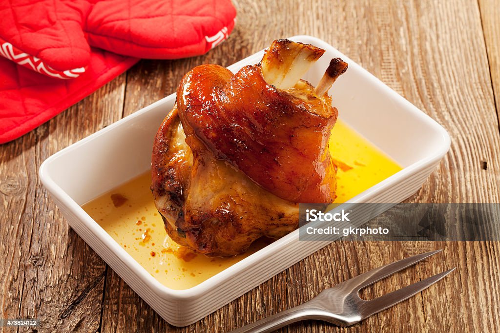 Roast pork knuckle 2015 Stock Photo