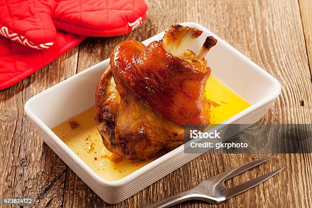 Roast Pork Knuckle Stock Photo - Download Image Now - 2015, Alcohol - Drink, Animal