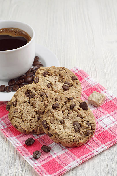 istock Cookies with chocolate and coffee 473824576
