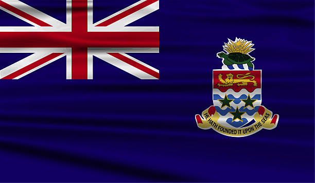 istock Flag of Cayman Islands with old texture. 473824624