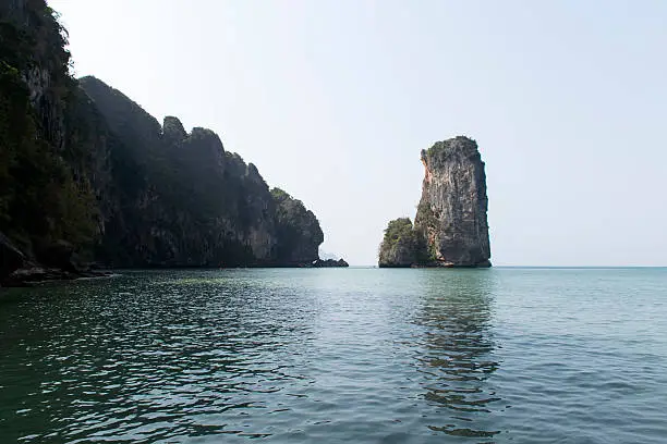 Coastal Line in South of Thailand in Krabi Province