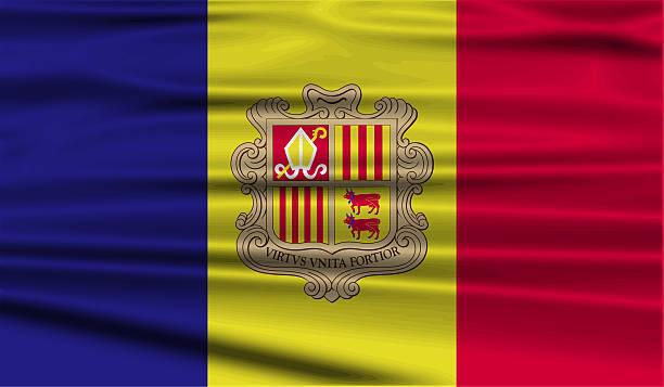 istock Flag of Andorra with old texture. 473827522