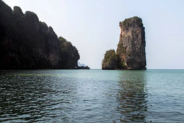 Coastal Line in South of Thailand in Krabi Province